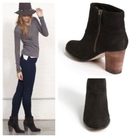 Cole Haan Cassidy Black Leather Heel Bootie 7.5 - Picture 1 of 8